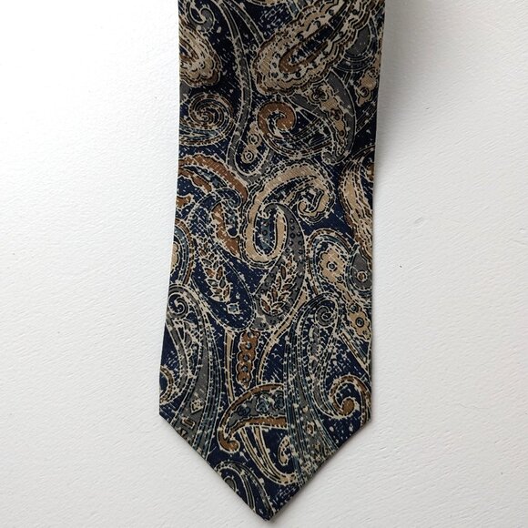 Vintage Hawkes and Keynes Paisley Silk Tie - Picture 1 of 4
